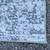 Rectangular Thin Abstract Grey Blue Area Rug-(size: 8'ft x 10'ft)-Used 2 thumbnail