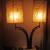 Art Deco LAMP 2 swivel arm 2 shades Antique Vintage Decor 1 thumbnail