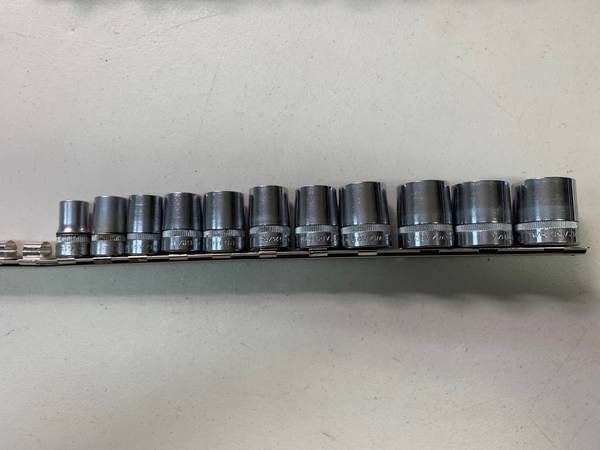 Socket Set, 1/2" drive Wizard®️socket set, lightly used, bright chrome 1