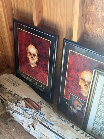 Very collectible Grateful Dead poster 1987 framed 1