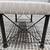 Sturdy Indoor / Outdoor Bench with Black Iron Base and Tan/Cream Color 6 thumbnail