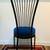 Dining Chair Highback Italian Style in Blue 3 thumbnail