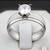 Women’s CZ Diamond Engagement Ring High Quality Silver Platinum Finish 1 thumbnail