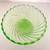 Greem Uranium Swirl Bohemian Glass Compote 5.5” Wide 9 thumbnail