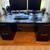 Beautiful Wood Desk with Glass Top 1 thumbnail