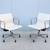 Herman Miller Eames Aluminum Group Management Chair in White Leather 6 thumbnail