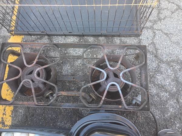 Double burner  propane cooker 1