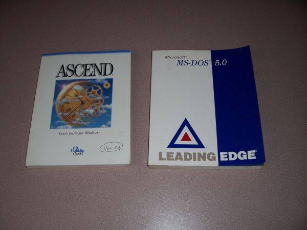 Computer Software Manuals  DOS 5.0 & Ascend 1
