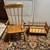 Toddler Wooden Rocking Chair and babydoll cradle 1 thumbnail