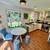 Modern Circular Dining Table with CrissCrossing Metal Legs 2 thumbnail