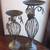 Pair of Metal Wire Art Pillar Candle Holders 1 thumbnail