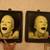 R MARINO  vintage 90s 3D GLOW IN THE DARK  wall heads 13 thumbnail