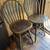 Set of 2 Grey Solid Wood 24" Swivel Barstools 1 thumbnail