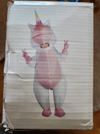 Unicorn Inflatable Adult Costume 1