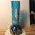ANTIQUE OLD MARY GREGORY BOHEMIAN BLUE GLASS VASE Height 6 inches 7 thumbnail