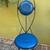 Vintage Atomic Retro Cast Iron Space Age Jetsons High Back Chair 1 thumbnail
