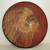 vintage folk art painting on barrel lid American Indian chiel portrait 7 thumbnail