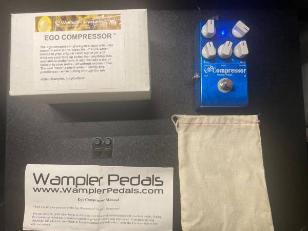Wampler Ego Compressor Original 1st Iteration! MINT! Box, Pouch, Paper 1