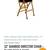HOLLYWOOD DIRECTOR'S CHAIR, SOLID OAK, CUSTOM NAVY PLUSH CUSHIONS 6 thumbnail