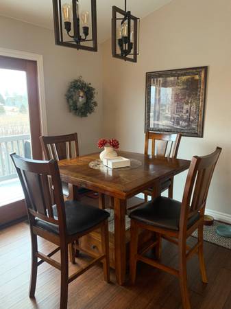 Counter height kitchen table with chairs 1