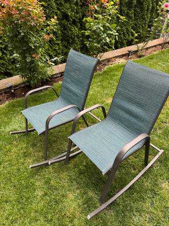 Two yard, deck or porch Rocking Chairs for Relaxing 1