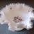 Vintage Fenton Glass Silver Crest H-P Violets in the Snow footed Dish. 2 thumbnail