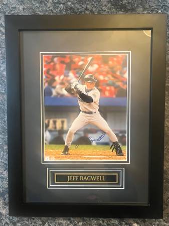 Autographed Jeff Bagwell photo with COA 1