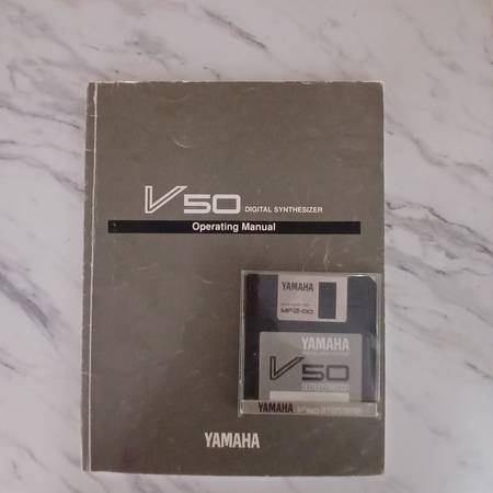 Yamaha V50 Manual and MF2DD Disk. 1