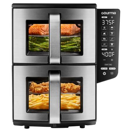 Brand New Gourmia 11 Quart Dual Basket Air Fryer 1