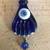 We See Stars Glass Hand Eye Necklace Made In Brooklyn Blue Hamsa 1 thumbnail