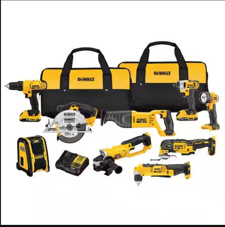 NEW DEWALT 20V MAX 9-Tool Combo Kit — 20% OFF! (Should be $699, Sellin 1
