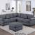 Gray Sofa Sectional and Ottoman 1 thumbnail