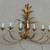 Vintage Mid Century Hollywood Regency Gilt 9 Arm Wall Light 1 thumbnail