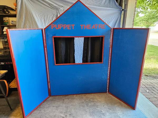 XL Puppet Theatre with Storage Cabinet 1