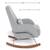 Like new High end handmade Monte Walnut & steel JACKSON ROCKER chair 9 thumbnail
