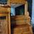 SOLID OAK ANTIQUE CURIO / SECRETARIAL DESK 6 thumbnail