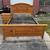 Queen/Full Knotty Pine Captains Bed w/Lt Oak Nightstand 1 thumbnail