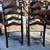 2 Ladder Back Arm Chairs Rush Seats 17 thumbnail