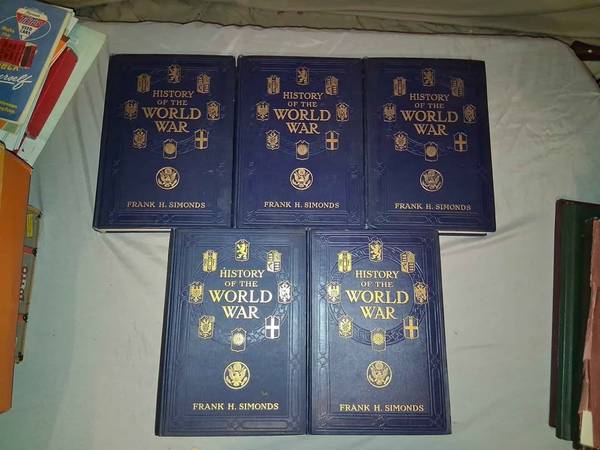 History of the World War Frank H Simonds 5 Volume Set All First Editio 1