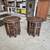 Tables Carved Mango Wood Round Top Octagon Base $235 pair 1 thumbnail