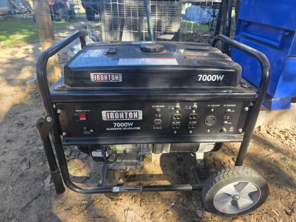 Ironton 7000w generator 1