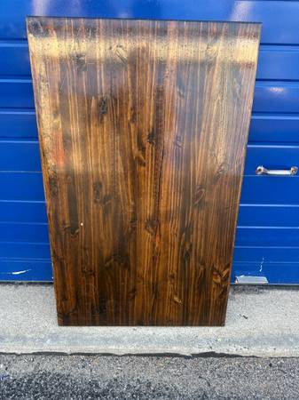 48x30 Brown Rectangular Laminated Wood Top 1