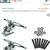 Gull Wing Skateboard 9" Trucks w/ Screws Nuts & Angled Risers Paid $83 3 thumbnail