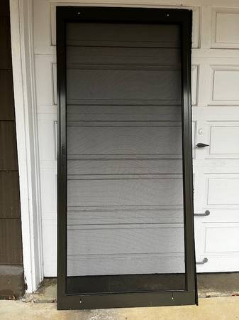 Sliding Patio Screen Door Dark Brown New 1