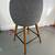 West Elm Set of 3 Grey Mid-Century Modern Bar Stools 4 thumbnail