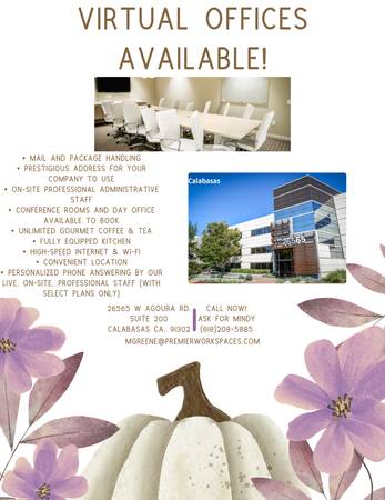 $95 Prestigious Address For Your Business-Virtual Options Available Now (Calabasas)63668271025155120