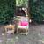 Authentic Plantation Teak Rocking Chair & Matching Side Table 6 thumbnail