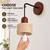 Travertine Wall Sconces Natural Stone Pendant Lights Wabi Sabi Style 2 3 thumbnail