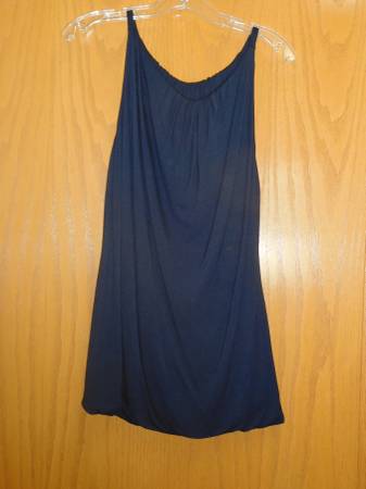 Ladies Cabi Navy Sleeveless Top 1