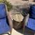 Pair of Outdoor Rattan Chairs with Blue Cushions, Handwoven, All-Weather for Por 6 thumbnail